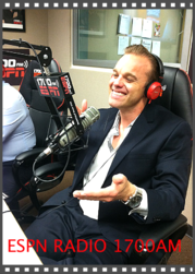 Tyler on a radio show